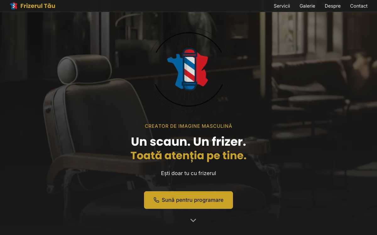 Pagina principală frizerultau.com